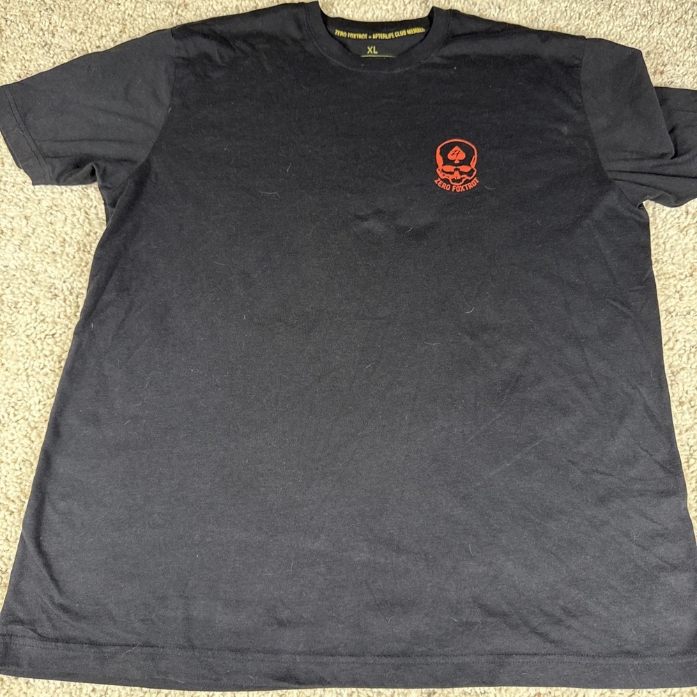 Zero Foxtrot Men's XL Ragnarök Norse Warrior Graphic T-Shirt Black Short Sleeve
